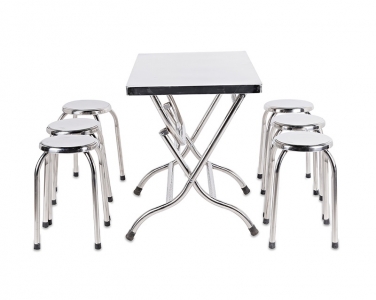 Giá Bộ Bàn Ghế Inox 304 Chất Lượng Cao | Tô Trần 2025