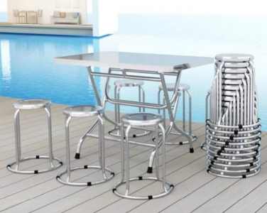 Top các mẫu bàn ghế inox bền đẹp, hiện đại nhất