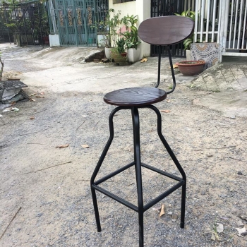 GHẾ BAR KHÔNG XOAY CÓ LƯNG TỰA