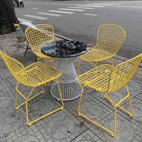 Bàn ghế sắt cho quán cafe đẹp độc lạ 