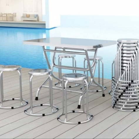 Top các mẫu bàn ghế inox bền đẹp, hiện đại nhất