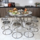 Bàn Ghế Inox Tròn - Giải Pháp Tối Ưu Cho Nhà Hàng & Sự Kiện