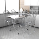 Bộ Bàn Ghế Inox Chữ Nhật Cao Cấp - Giá Tốt & Bền Đẹp