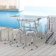 Top các mẫu bàn ghế inox bền đẹp, hiện đại nhất