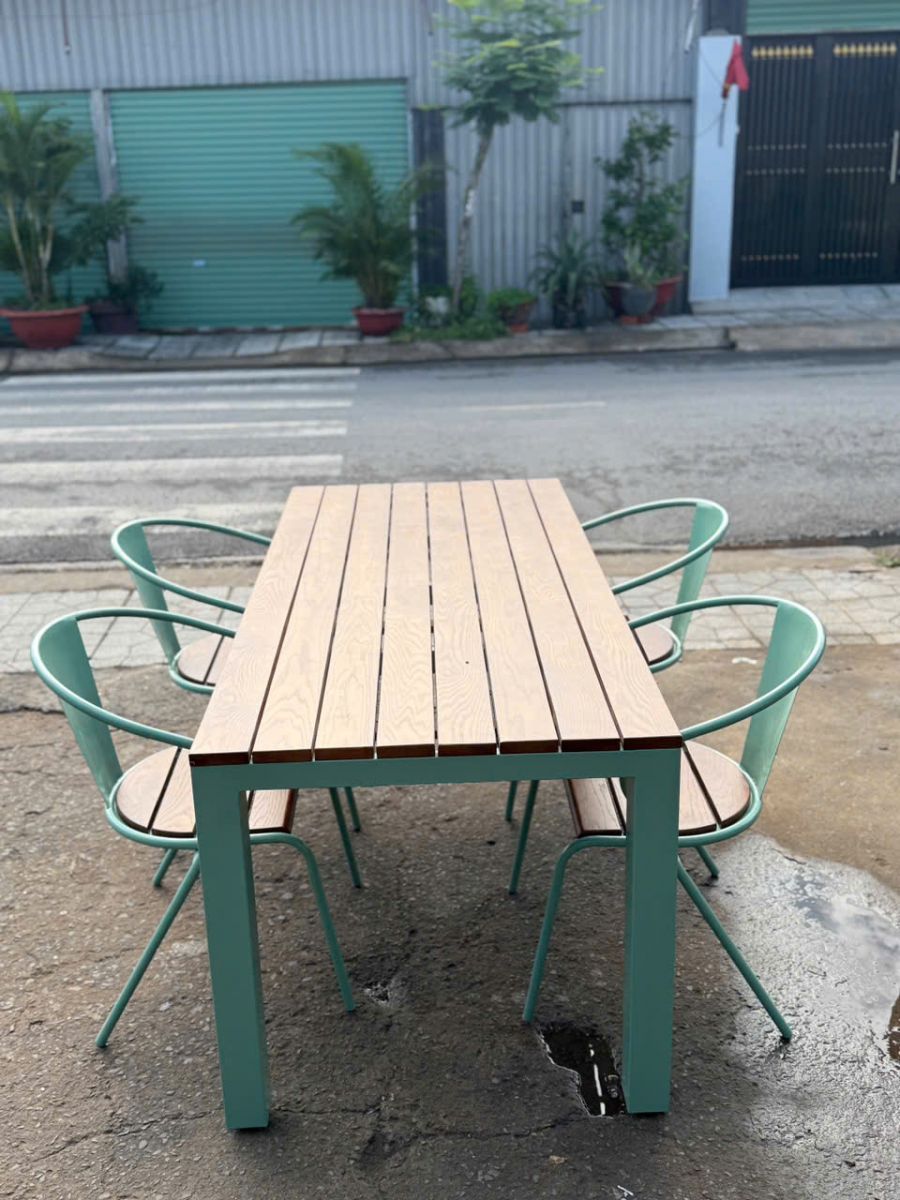 bàn ghế sắt nhà hàng 1